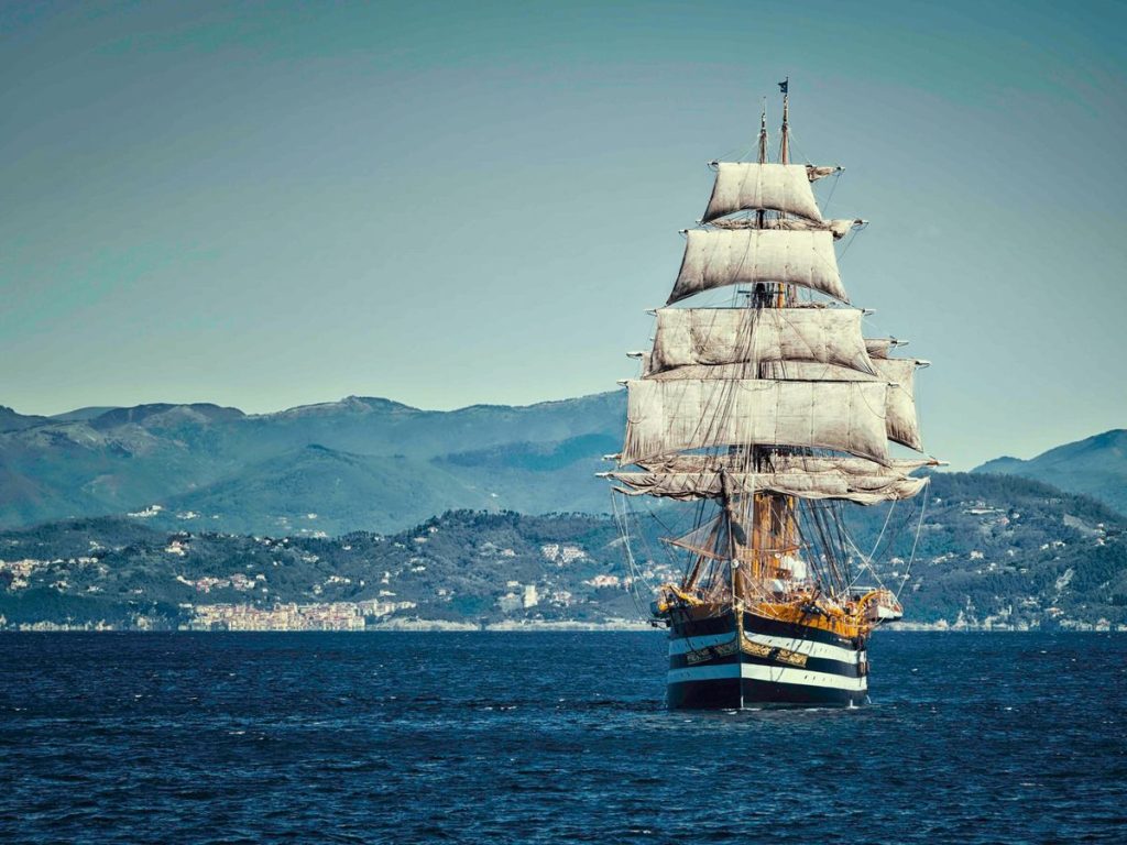 La nave Amerigo Vespucci in giro per il mondo